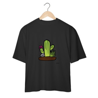 Nome do produto Camiseta Oversized Cacto do Quintal