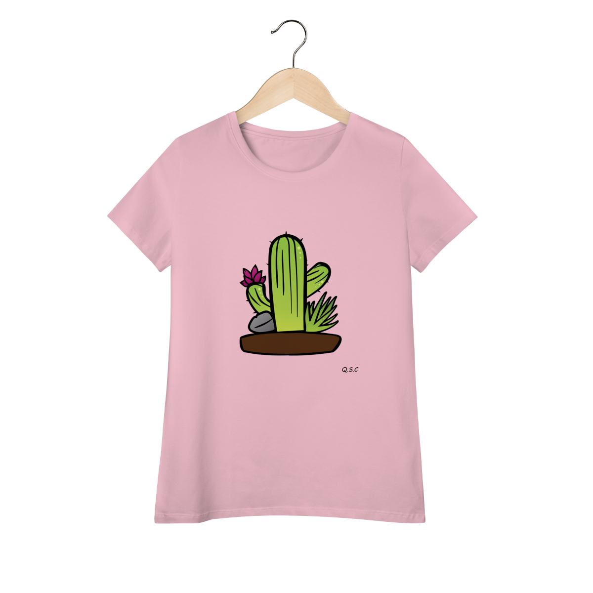 Nome do produto: Camiseta Baby Long Cacto do Quintal