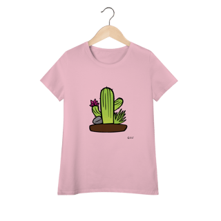 Camiseta Baby Long Cacto do Quintal