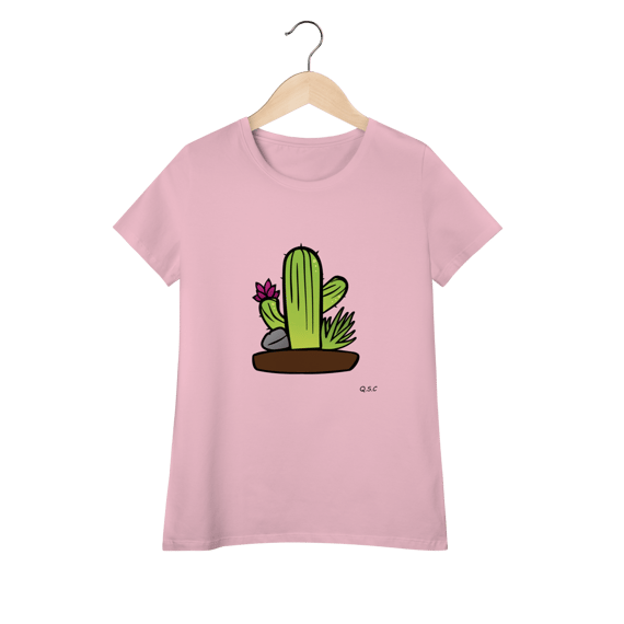 Camiseta Baby Long Cacto do Quintal