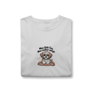 Nome do produto Camiseta Meu Shih Tzu, Meu Melhor Amigo