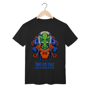 Nome do produto Camiseta Vim em paz - UFO Collection
