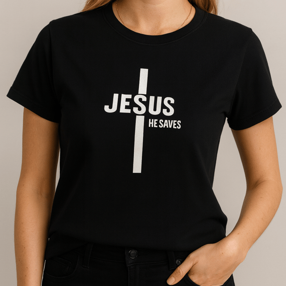 CAMISETA JESUS HE SAVES