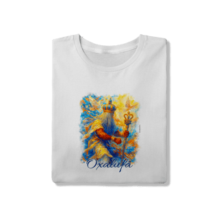 Nome do produtoCamiseta de Oxalufã - Estampa Exclusiva