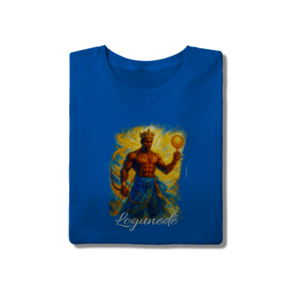 Nome do produtoCamiseta de Logunedé - Estampa Exclusiva