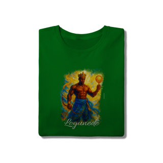 Nome do produtoCamiseta de Logunedé - Estampa Exclusiva