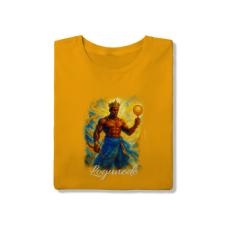 Nome do produtoCamiseta de Logunedé - Estampa Exclusiva