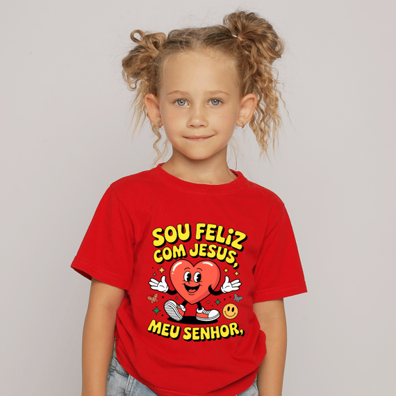 Infantil Sou feliz com Jesus meu Senhor