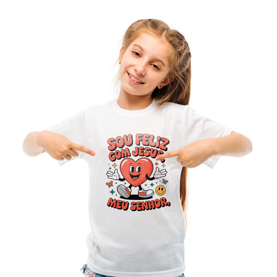 Infantil Sou feliz com Jesus meu Senhor