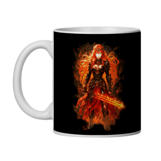 Caneca da Agni – A Guerreira Escarlate