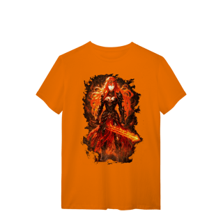Nome do produtoCamiseta Agni – A Guerreira Escarlate | O Legado do Fogo