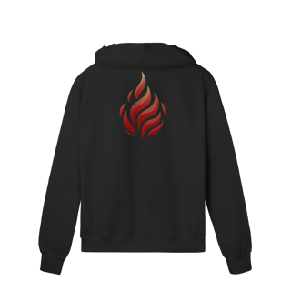 Nome do produtoMoletom Prime com Zíper – Símbolo O Legado do Fogo