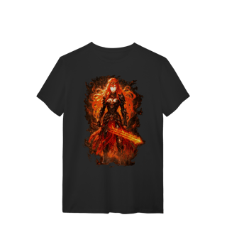 Nome do produtoCamiseta Agni – A Guerreira Escarlate | O Legado do Fogo