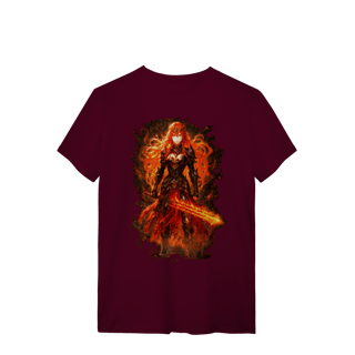 Nome do produtoCamiseta Agni – A Guerreira Escarlate | O Legado do Fogo