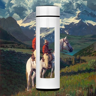 Nome do produto Living with Mountains - Garrafa Térmica