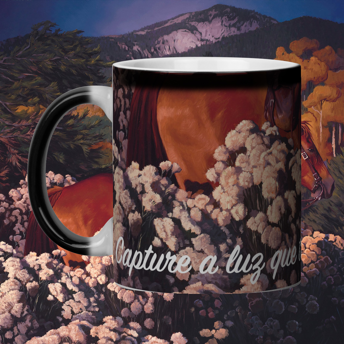 Nome do produto: Magic Hour in taos - Caneca Mágica