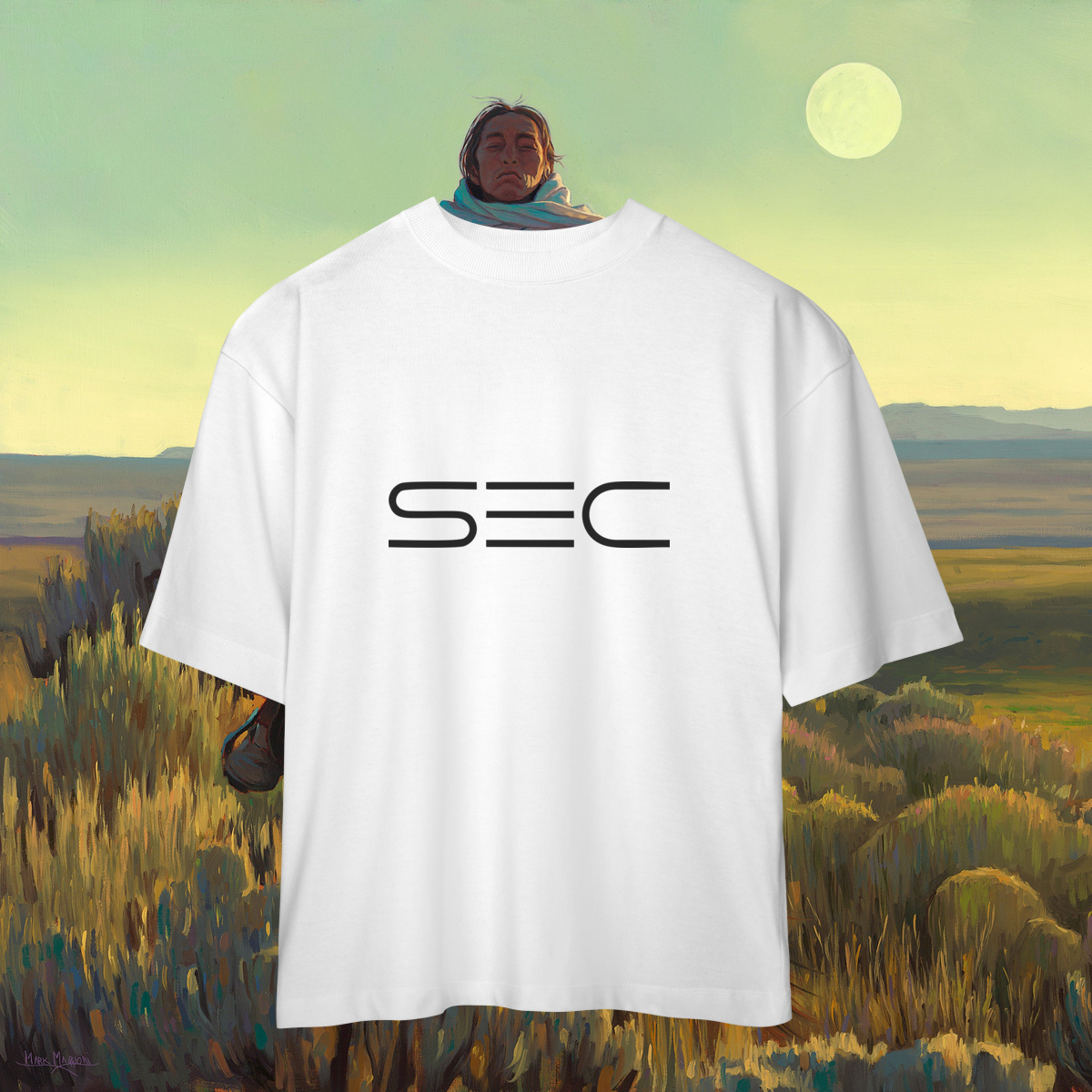Moon rising - Camiseta Oversized