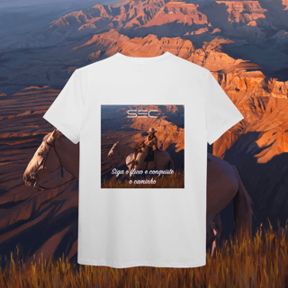 Nome do produto In the middle run a river - T-Shirt Pima