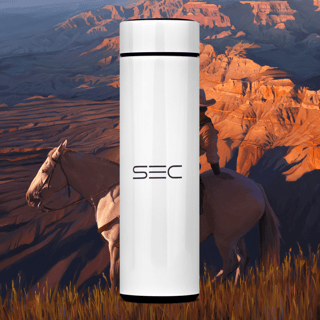 Nome do produto In the middle run a river - Garrafa Térmica