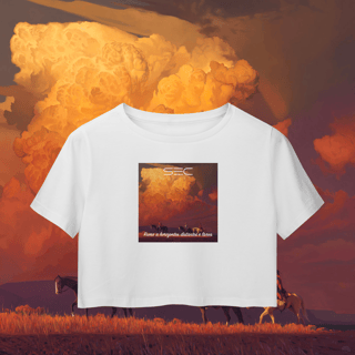 Nome do produto Journey to blue waters - Camisa Cropped