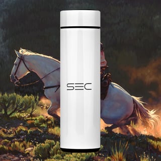 Nome do produto Living on the edge - Garrafa Térmica