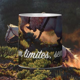 Nome do produto Living on the edge - Caneca