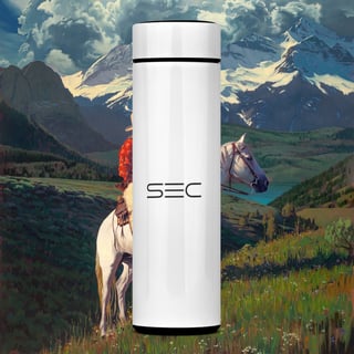 Nome do produto Living with Mountains - Garrafa Térmica