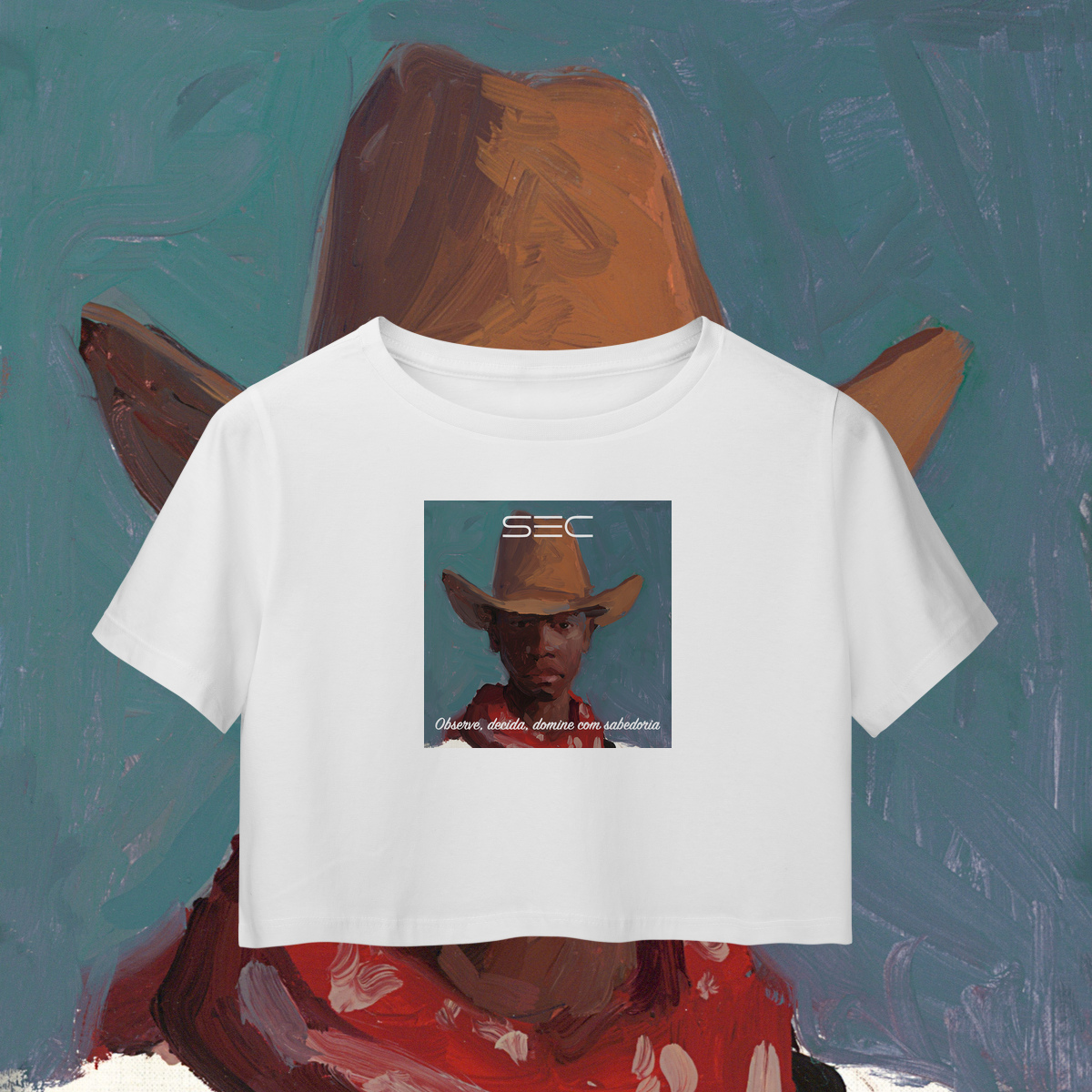 Nome do produto Larry the judge - Camisa Cropped