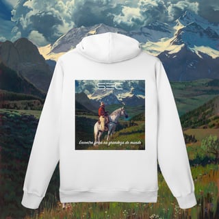 Nome do produto Living with Mountains - Moletom Prime Canguru