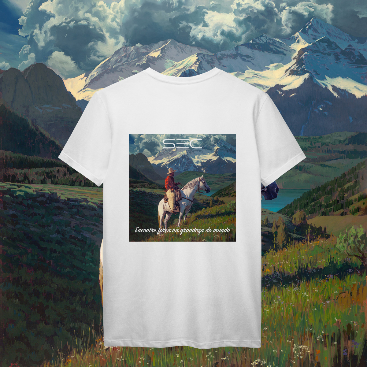 Nome do produto Living with Mountains - T-Shirt Prime