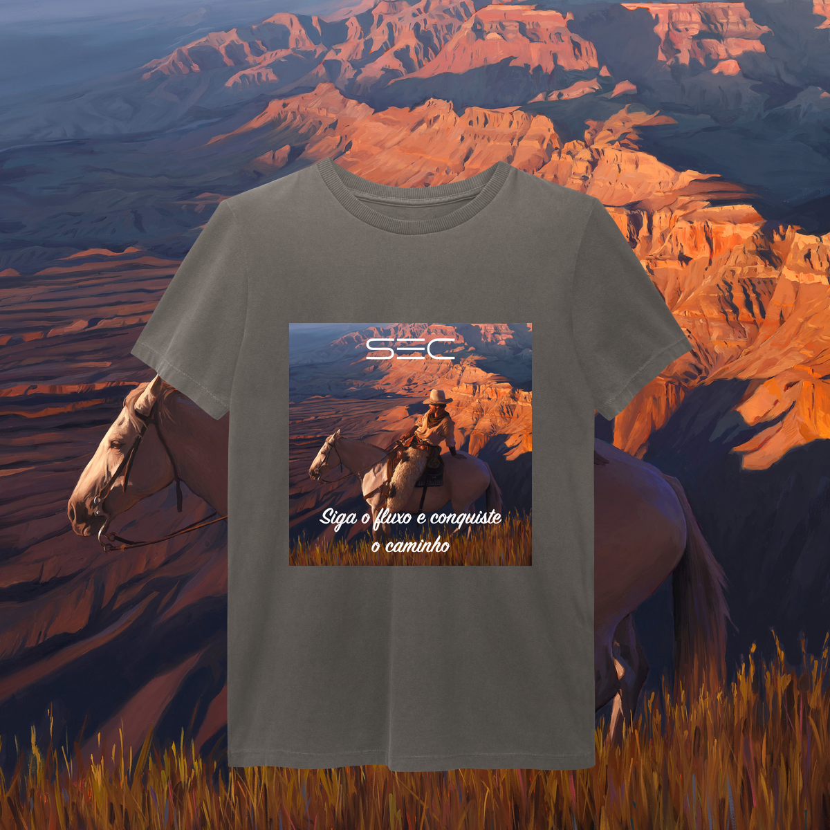 Nome do produto: In the middle run a river - T-Shirt Estonada