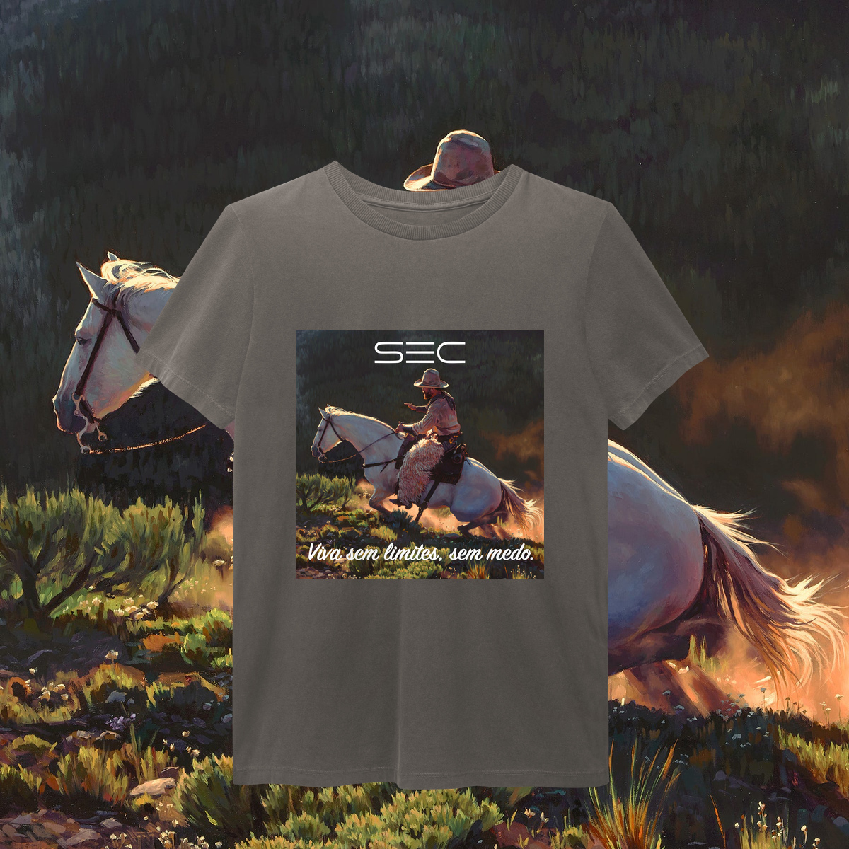 Nome do produto: Living on the edge - T-Shirt Estonada