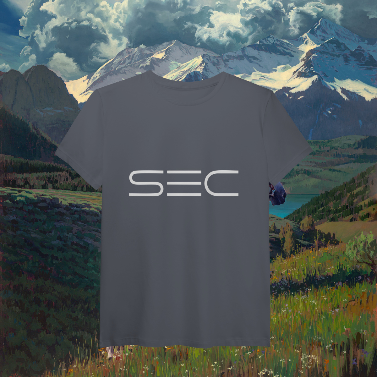 Nome do produto Living with Mountains - T-Shirt Pima