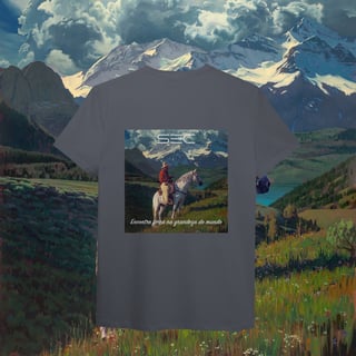 Nome do produto Living with Mountains - T-Shirt Pima