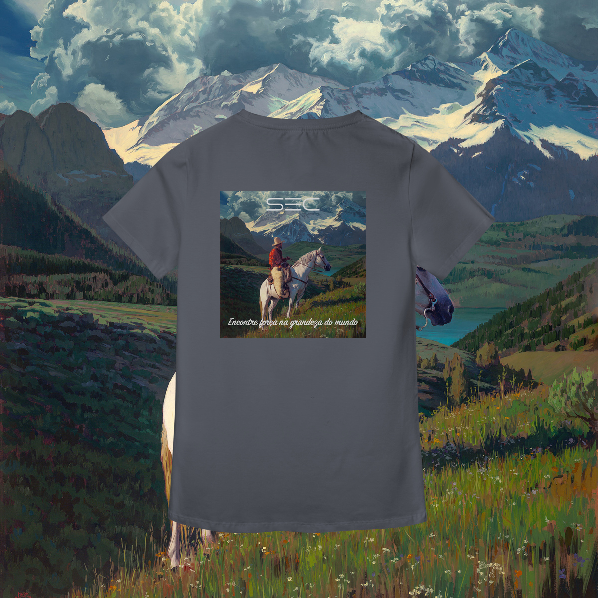 Nome do produto Living with Mountains - Baby Long Pima