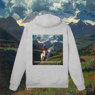 Nome do produto Living with Mountains - Moletom Prime Canguru