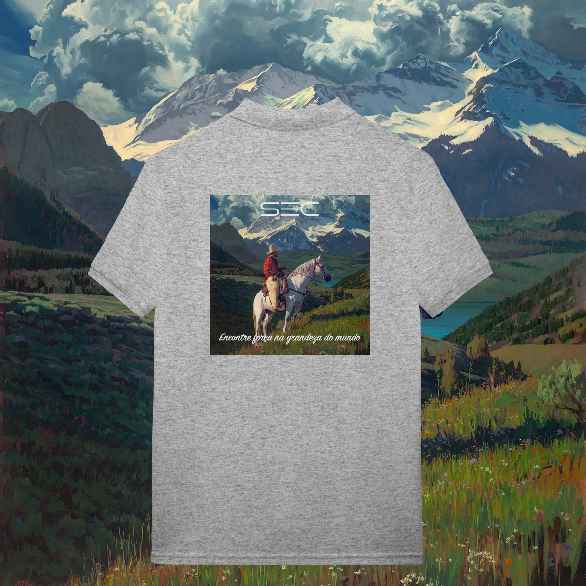 Nome do produto Living with Mountains - Polo Prime
