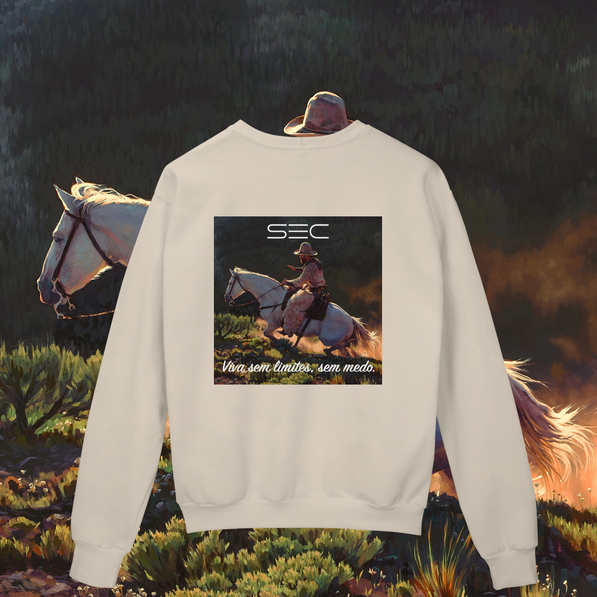 Nome do produto Living on the edge - Moletom Prime Fechado