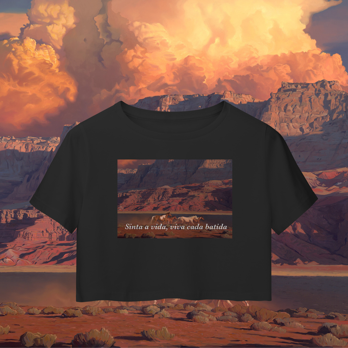 Nome do produto: Heartbeats — Camisa Cropped