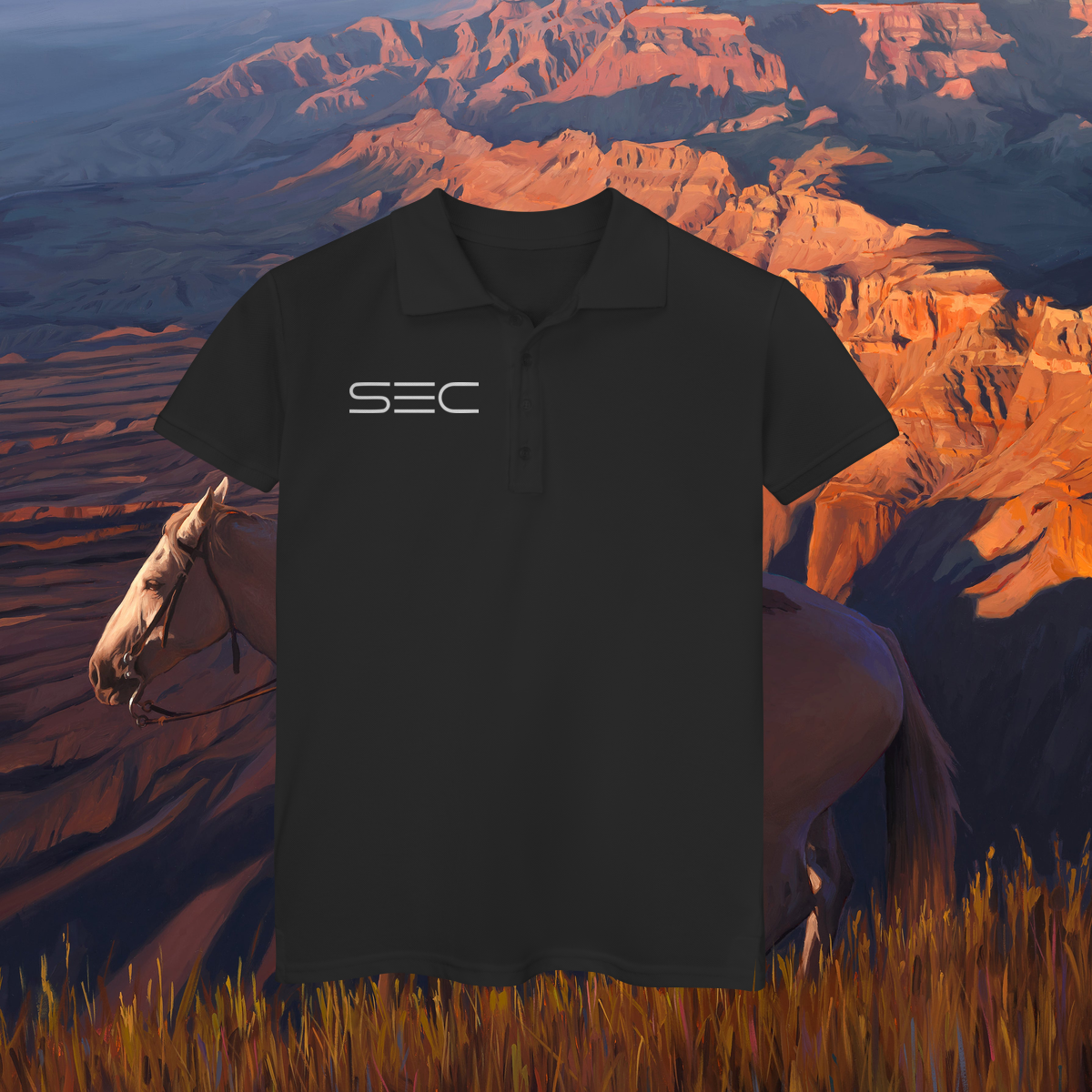 Nome do produto: In the middle run a river - Polo Feminina