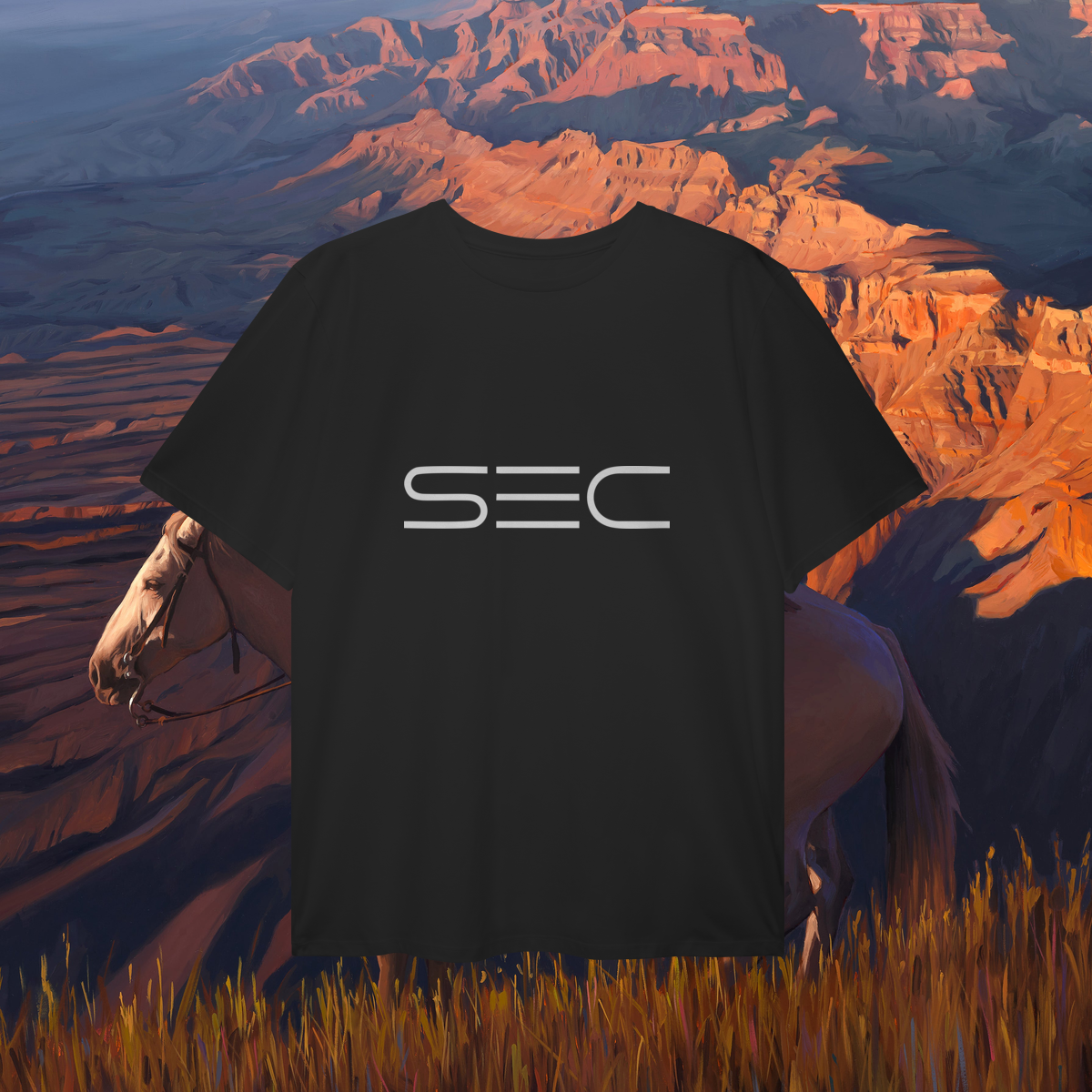 Nome do produto: In the middle run a river - T-Shirt Plus Size