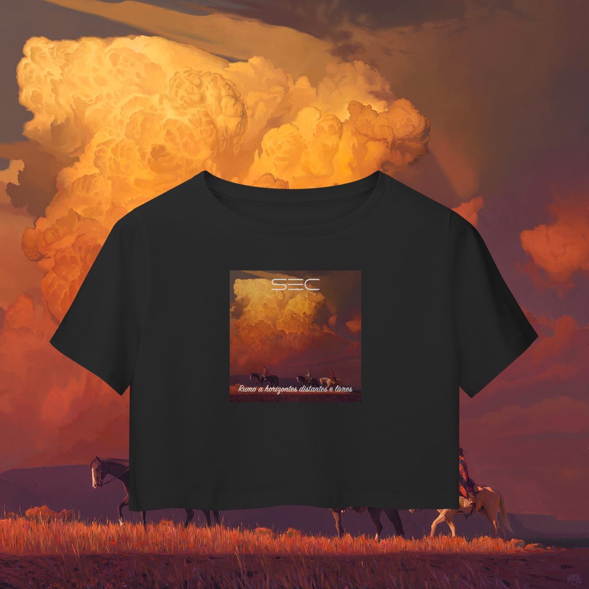 Nome do produto: Journey to blue waters - Camisa Cropped