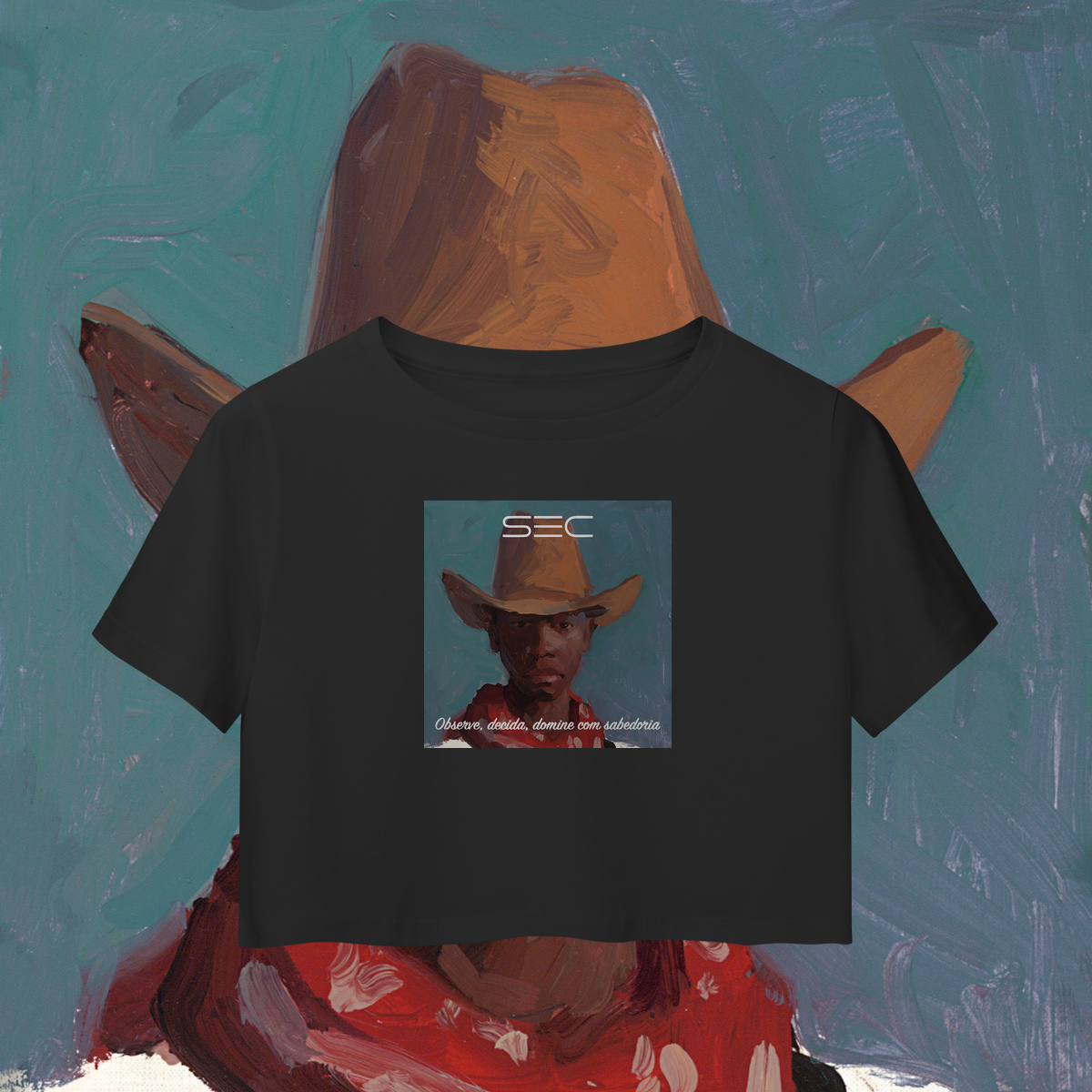 Nome do produto Larry the judge - Camisa Cropped