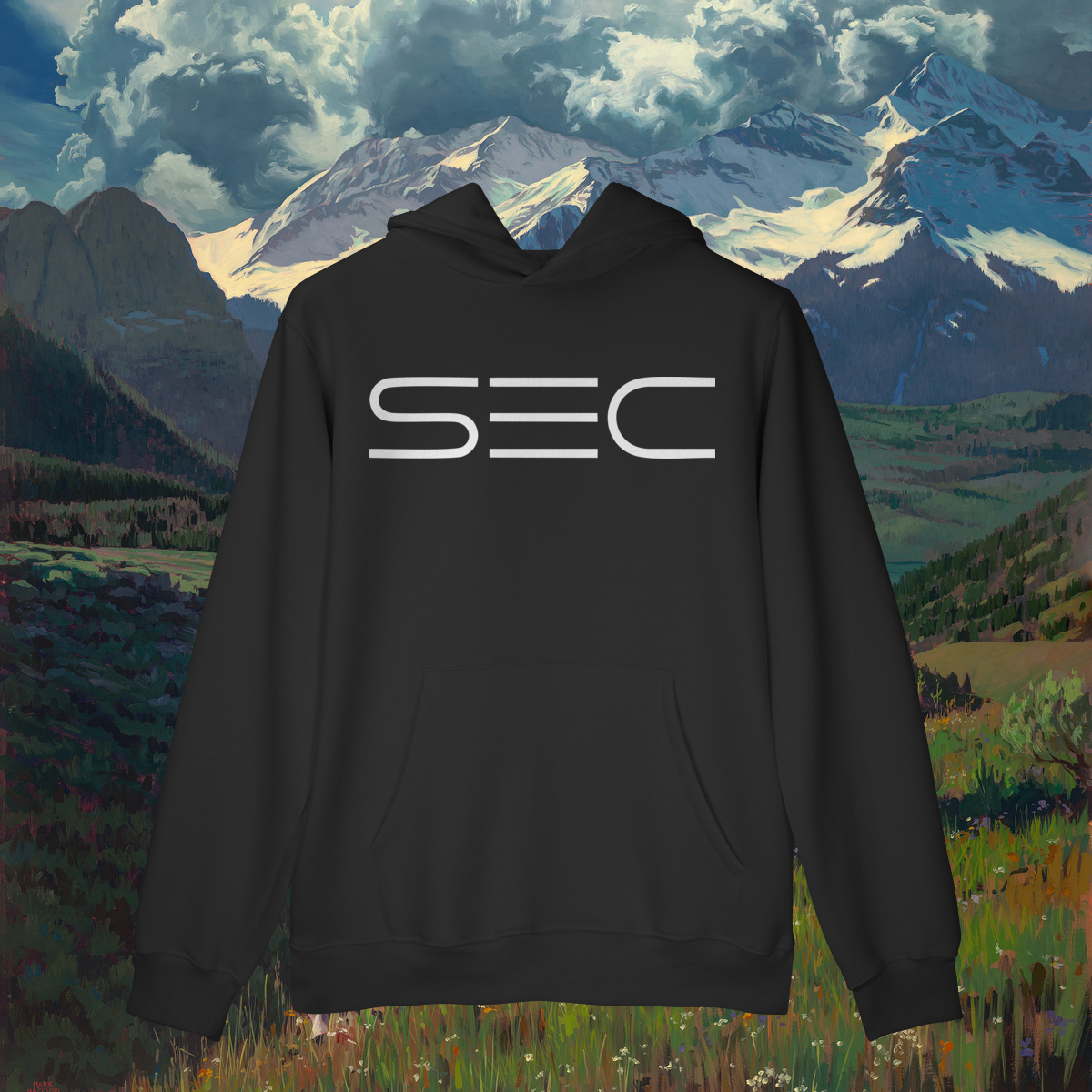 Nome do produto Living with Mountains - Moletom Prime Canguru