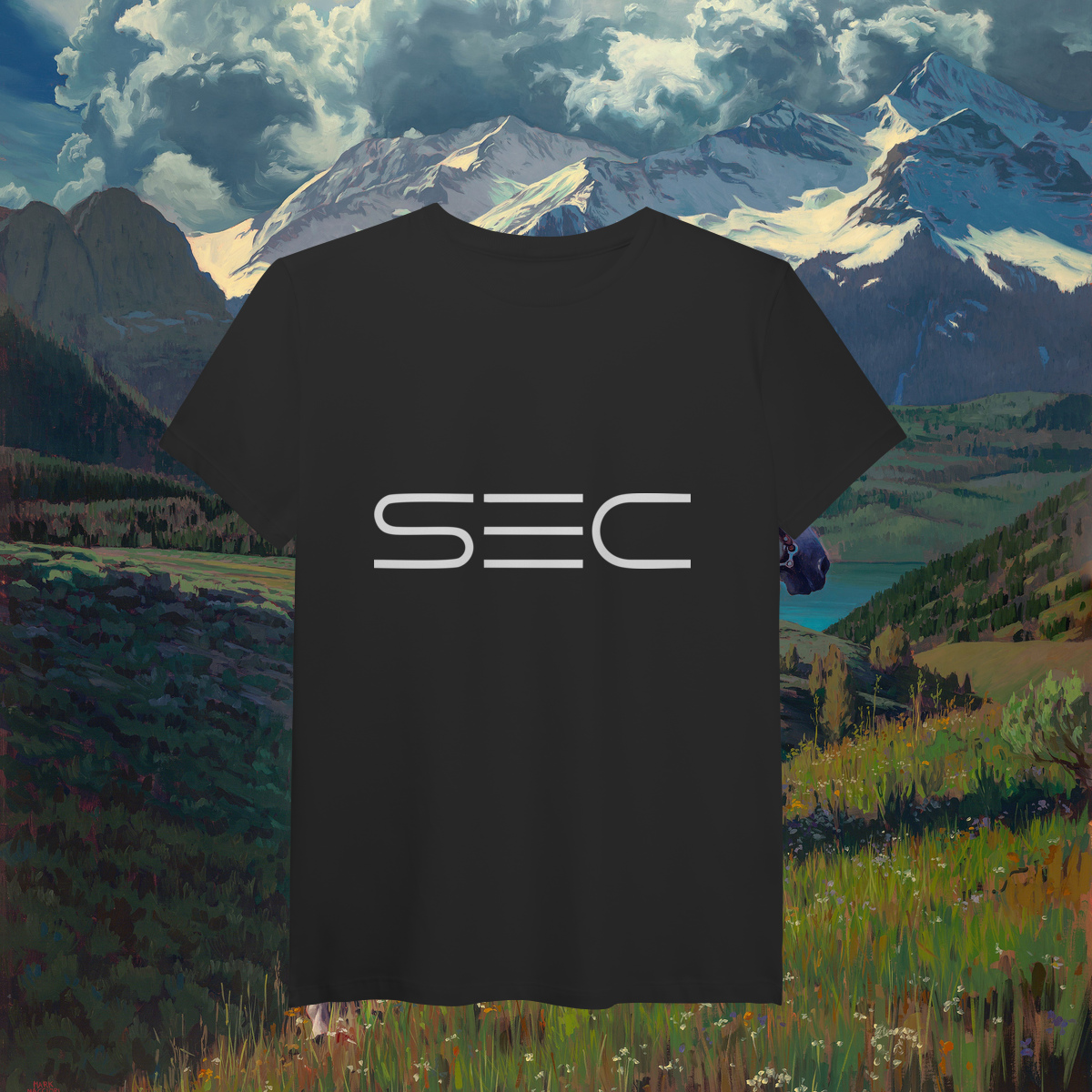 Nome do produto: Living with Mountains - T-Shirt Pima