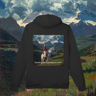 Nome do produto Living with Mountains - Moletom Prime Canguru