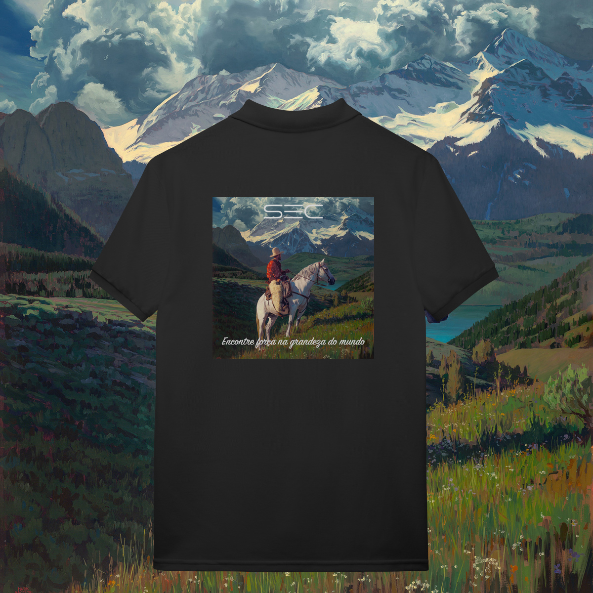 Nome do produto Living with Mountains - Polo Prime