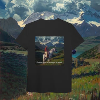 Nome do produto Living with Mountains - T-Shirt Pima