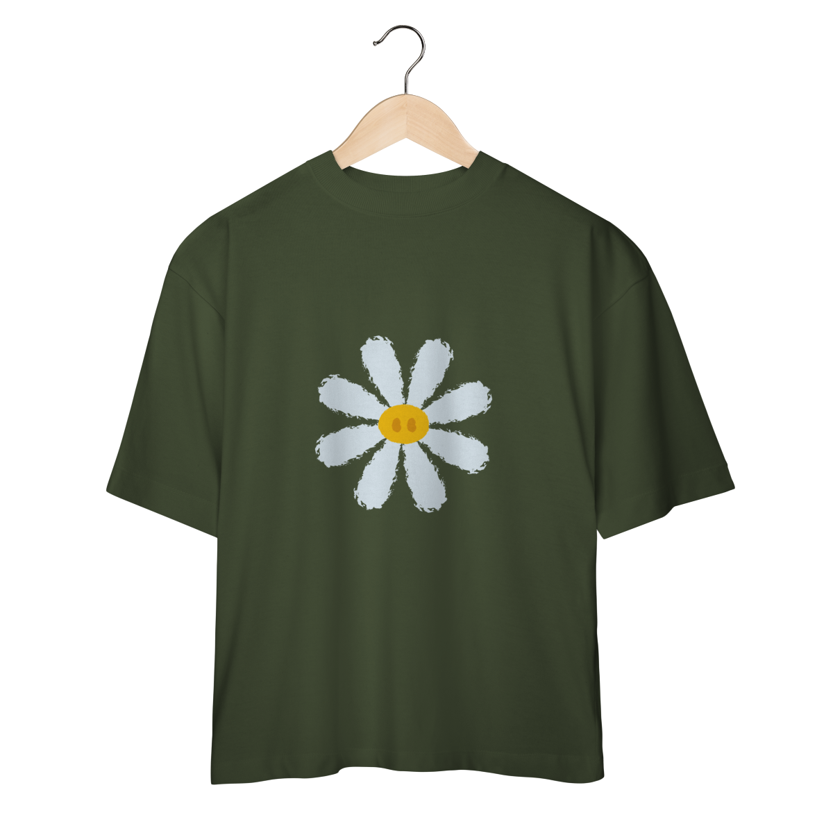 Camiseta Oversized Estampa frente e verso - Margarida Bem-me-quer 99