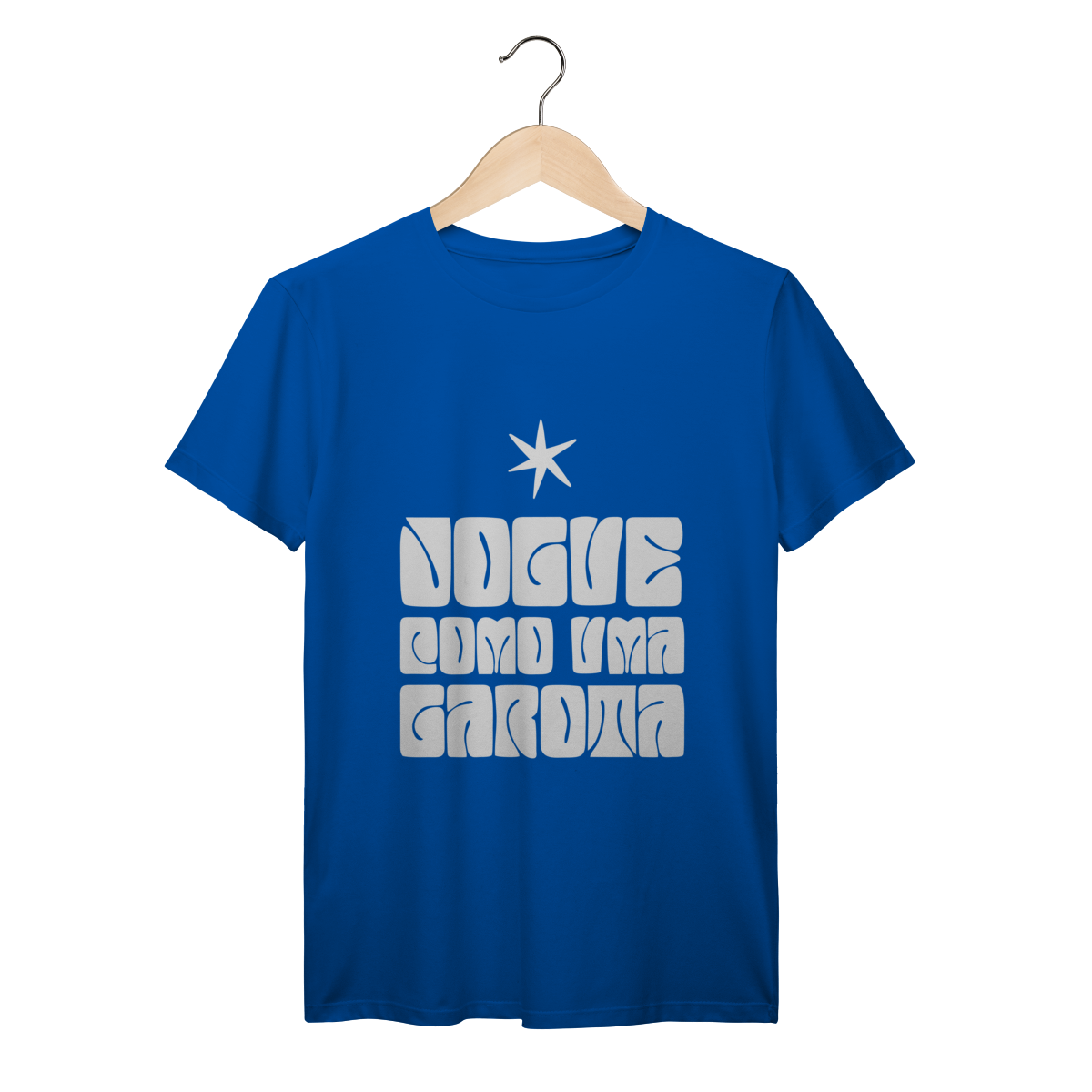 Camiseta Jogue Como uma Garota - Estampa azul